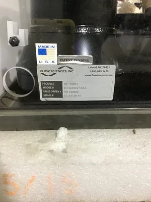 Flow Sciences ETA603027ABA/85502A941/C-8251 Top Mount Safety Enclosure Hepa Filter