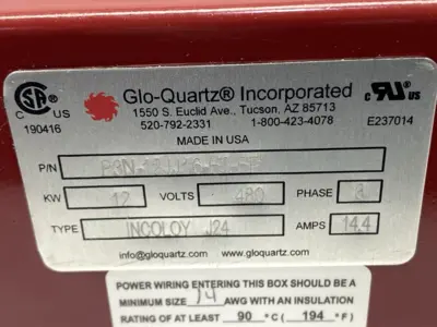 USED GLO-QUARTZ P3N-12JJ16-E2-EP
