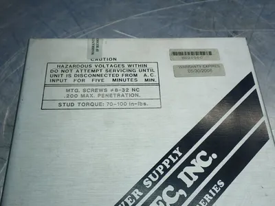 Used POWERTEC INC 9J530013AP2S1318C DC Power Supplies Ohio US | HGR 24 #1070186