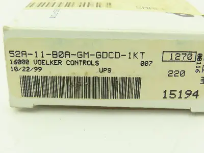 MAC 52A-11-B0A-GM-GDCD-1KT Pneumatic Solenoid Valve 20-120 PSI 24 VDC Coil