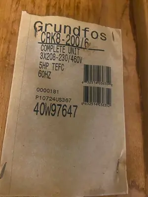 New | in-Stock GRUNDFOS CRK8-200/6 Centrifugal Pumps Ohio US | Surplus Asset Holdings #1226332
