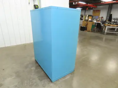 Nu-Era Modular Tool Storage Cabinet 10 Drawer 45x28x61" Blue Stanley Vidmar