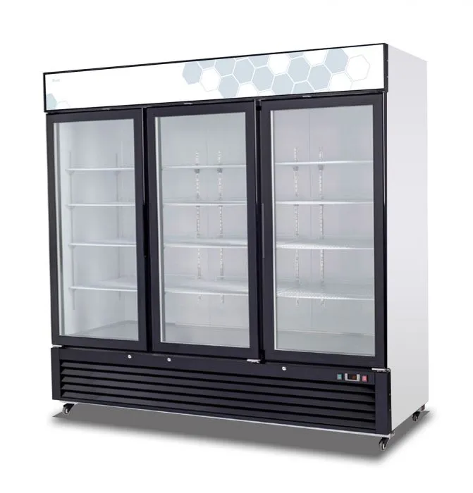 Migali C-72RM-HC 72 cu/ft Glass Door Merchandiser Refrigerator