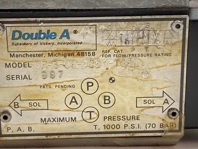 Used DOUBLE A QF-3-0P-10B1-TSPL Solenoid Valves Ohio US | Surplus Asset Holdings #1246407