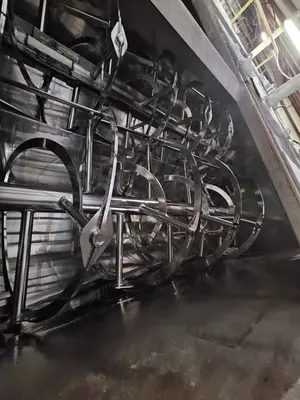 Custom Built Stainless Steel Dual Double Helix Ribbon Blender, 2000