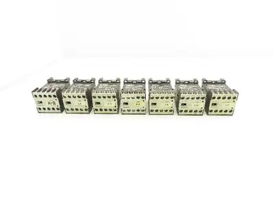 Siemens 3TF2001-0DB4 Contactor 400V 4kW 24VDC Coil 3 Pole Size S00 1NC Lot Of 7
