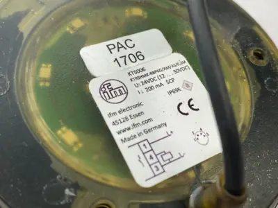 KT5006, KTRSHMK-RBPKG/AM/AS/0,3M | Ifm KT5006 Capacitive Touch Sensor KTRSHMK-RBPKG/AM/AS/0,3M - Used