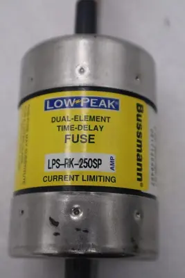 Bussmann Buss LPS-RK-250SP Low Peak Fuse Dual-Element Time-Delay Fuse New #H680A