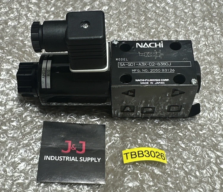 New | in-Stock Nachi-Fujikoshi SA-G01-A3X-D2-8380J Valves/Fittings Indiana US | J&J Industrial Supply #540010