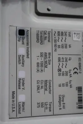 NEW CUTLER HAMMER EATON RDC816T88WP02SS29Y01 / RDC 100K BREAKER STOCK 2306