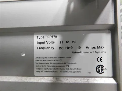 USED FISHER CONTROLS CP6701X1-DA3