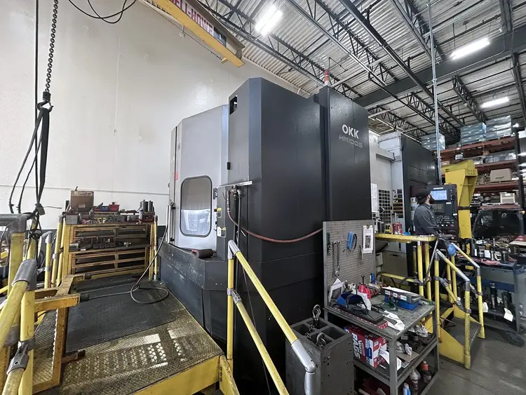 Used 2005 OKK HM-100S Horizontal Machining Centers Illinois US | Machinery Marketing International #908869
