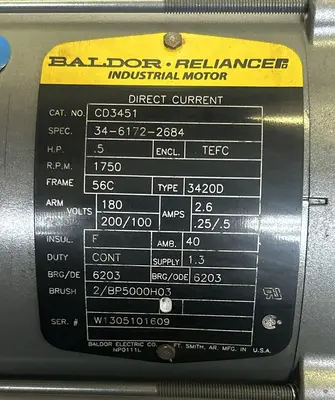 USED BALDOR CD3451