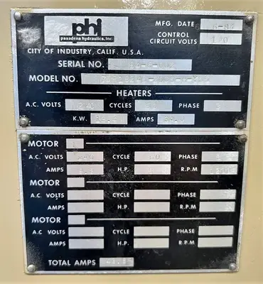 USED 1984 PHI PHI 75R1824S-2DCS-H-YS5 PRESS