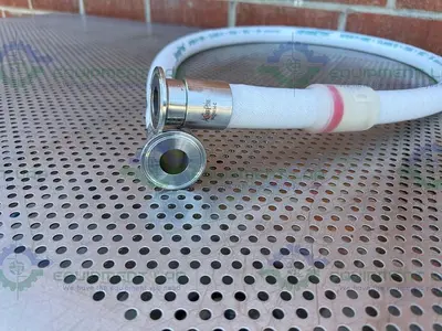 USED ADVANTA PURE APSW-P-1000 CLASS VI 72" SILICONE HOSE W/ 1" SANITARY FITTING