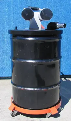 Guard Air Portable Air Powered Vacuum Cleaner 55 Gallon Drum w/ Air Hose