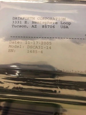 NEW DATAFORTH DSCA31-14