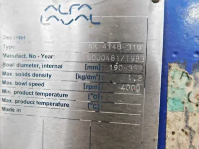 Used Alfa Laval NA Decanter Centrifuges Ohio US | Equipment Recovery Corp. #1331802