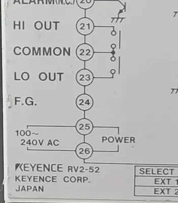 Keyence RV2-52 Multi-Function Digital Meter (BIN3.4.5)