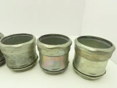 Steel City 3 1/2" EMT Compression Connector Steel 1 Shorter Length Lot of 6