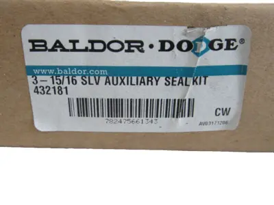 NEW BALDOR DODGE 432181 3-15/16 SLV AUXILIARY SEAL KIT