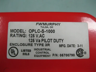 NEW Murphy OPLC-S-1000