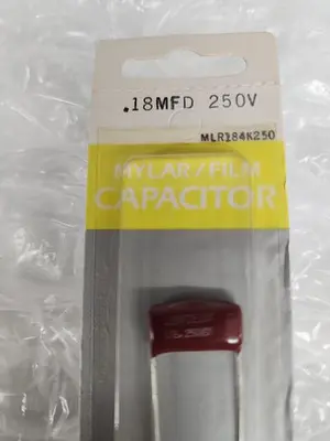 MYLAR FILM CAPACITATOR NTE Electronics MLR184K250