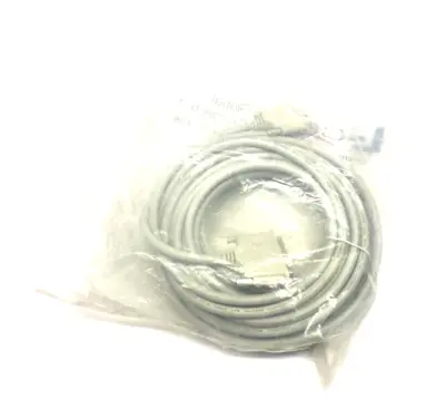 NEW L-COM PREMIUM MOLDED D-SUB CABLE DB37 MALE/MALE 50'