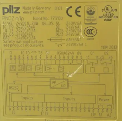 Pilz PN0Z M1P Safety Relay 24VDC 773100 (BIN745)