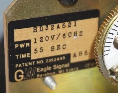 NEW EAGLE SIGNAL HD32A621 TIMOFLEX RESET TIMER