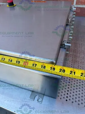 USED SCE STAINLESS STEEL INDUSTRIAL ENCLOSURE 7" X 20" X 24"