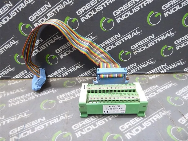 Phoenix Contact UM 45-D25SUB/B Terminal Varioface Interface 2962748 Used