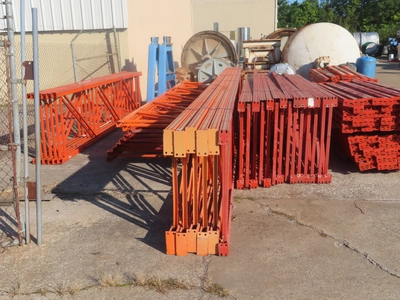 Pallet Racking, 42" wide, 8'6" beams, sell as a lot or in sections