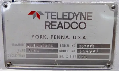 USED 1989 TELEDYNE READCO 107673