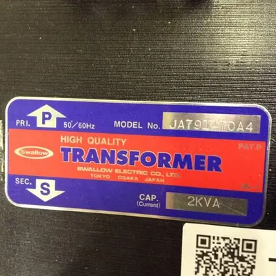 USED SWALLOW ELECTRIC CO. JA791470A4