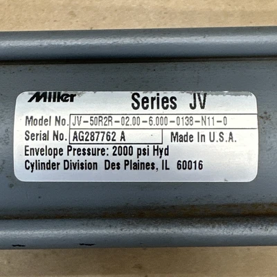NEW Miller JV-50R2R-02.00-6.000-0138-N11-0