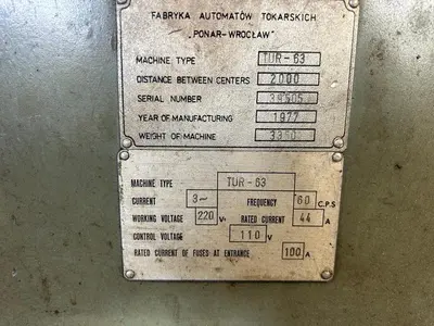 25"x80"cc TOOLMEX Engine Lathe