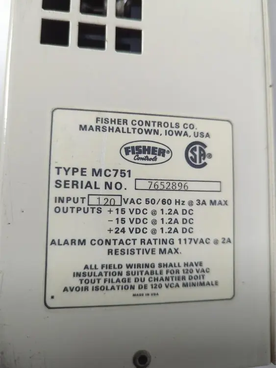 Used FISHER MC751 Power Supplies Ohio US | Surplus Asset Holdings #1237736