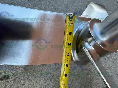 USED SCHOTT AG 316 STAINLESS STEEL IMPELLER 58" HEIGHT  X 6" FLANGE FITTING