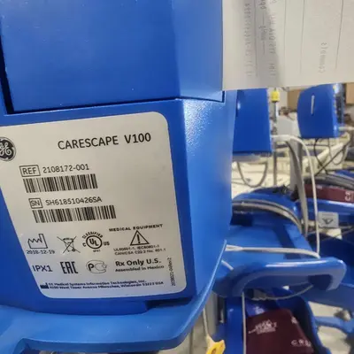 Used GE GE Carescape V100 Dinamap Patient Vital Sign Monitor SpO2 Blood Pressure Temp Patient Monitors Texas US | PT Medical Technologies #1458950