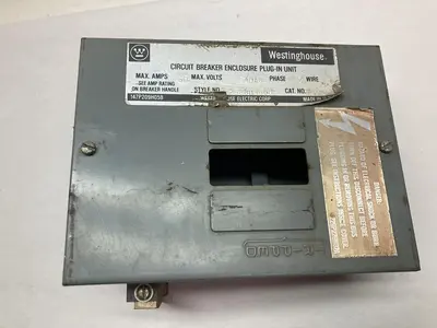 Westinghouse,P1N0P,3-Phase Circuit Breaker Plug-In Unit Enclosure 50A 240V