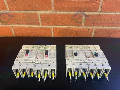 USED LOT OF 2 - MITSUBISHI ELECTRIC NF125-SVU NO FUSE CIRCUIT BREAKER