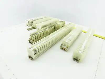 Allen Bradley 1492-CA Electric Terminal Block W/DIN Rail Lot of 166