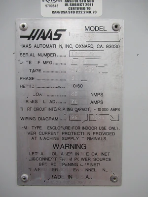 Used 2007 HAAS VF-3SS Vertical Machining Centers Minnesota US | Machinesused.com #1278683