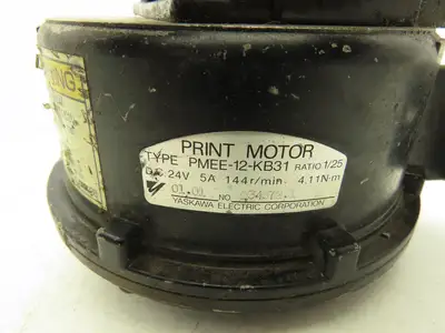 Yaskawa Electric PMEE-12-KB31 Welder Wire Motor Feeder 24V Size 1.2 Roller