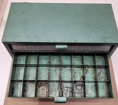 USED SUNNEN CABINET - 5 DRAWER