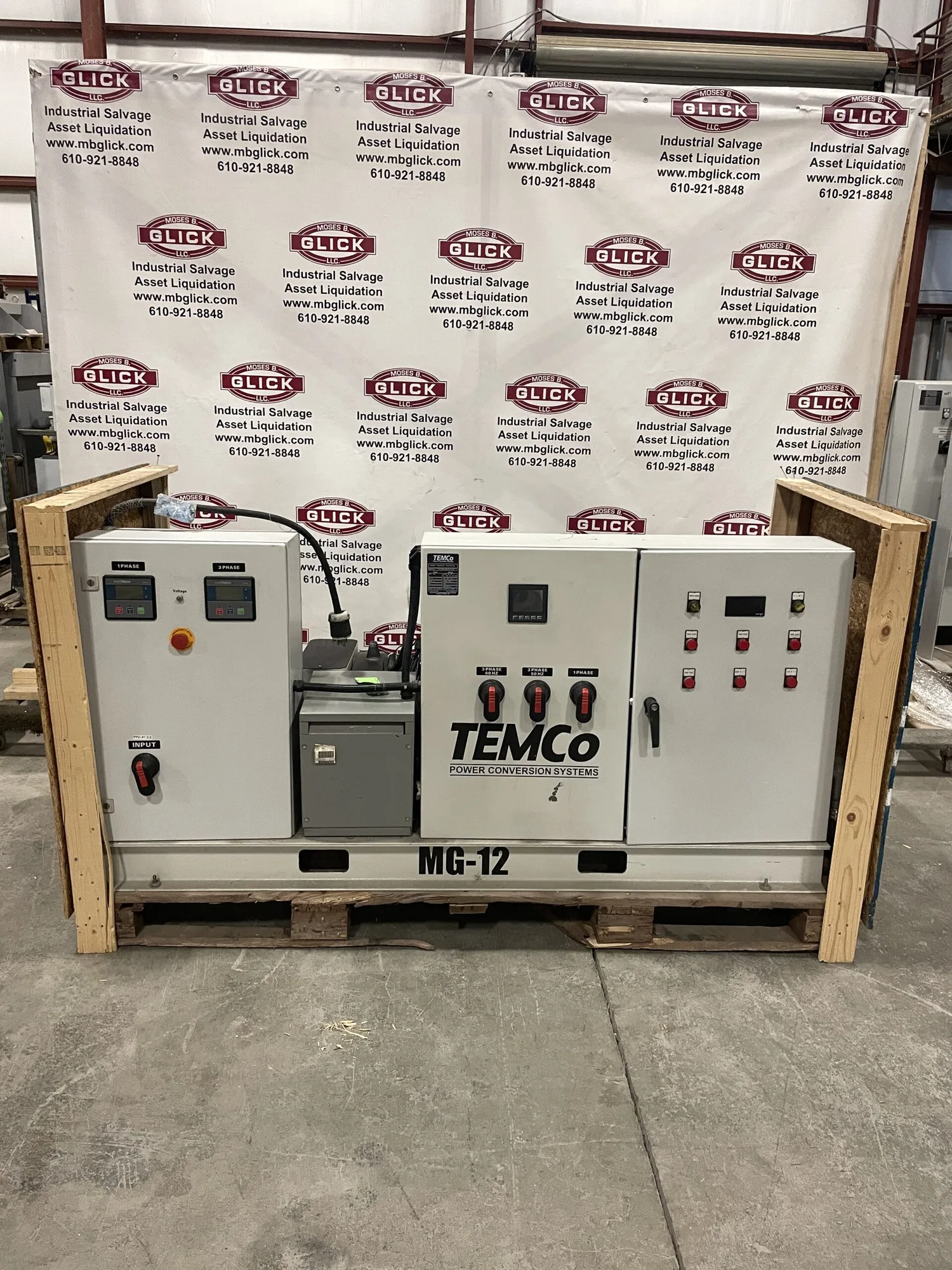 Temco MG-12 Rotary Frequency Converter 60Hz 50/60Hz 3PH 1/3PH 480V