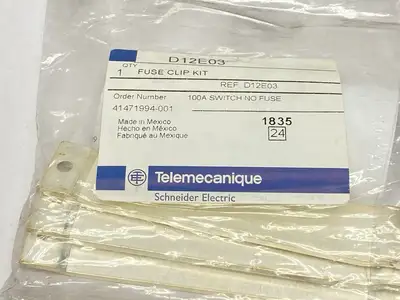 D12E03 | Telemecanique  Fuse Clip Kit 100A - New