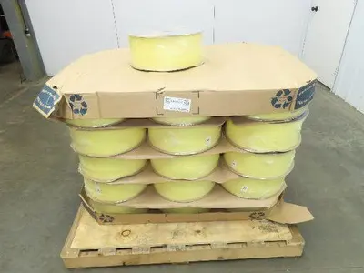 Poly Strapping Yellow Plastic Banding 1/4" W 6" x 4" Core