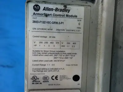 USED ALLENBRADLEY 280DF12Z10CGRW3P1